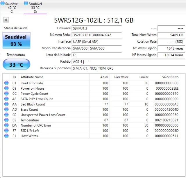 SSD 512GB SATA3 - Foto 2