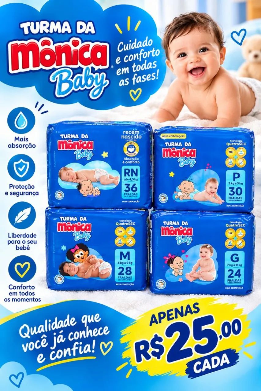 Fralda descartável 