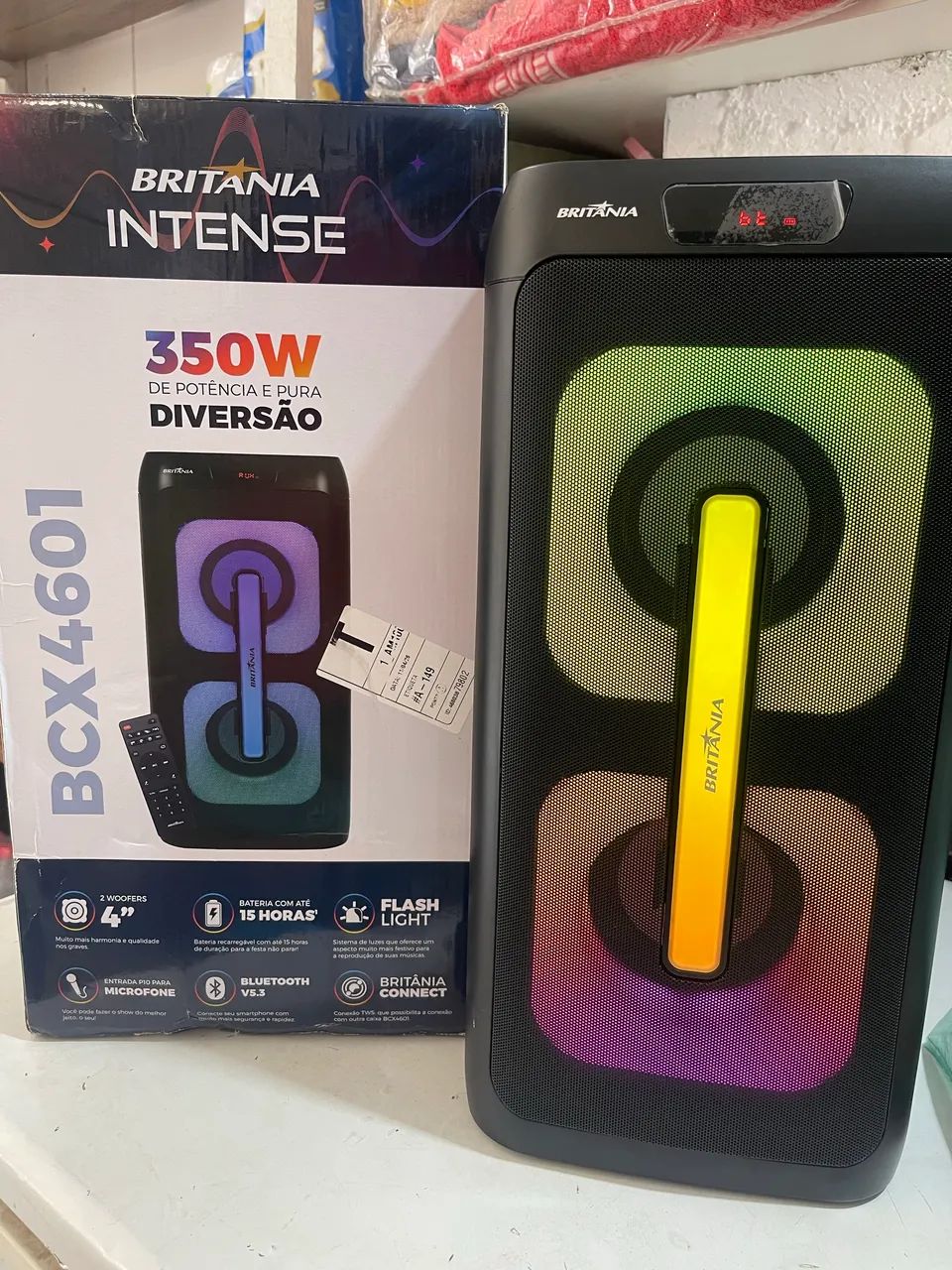 Caixa de som 350w Nova