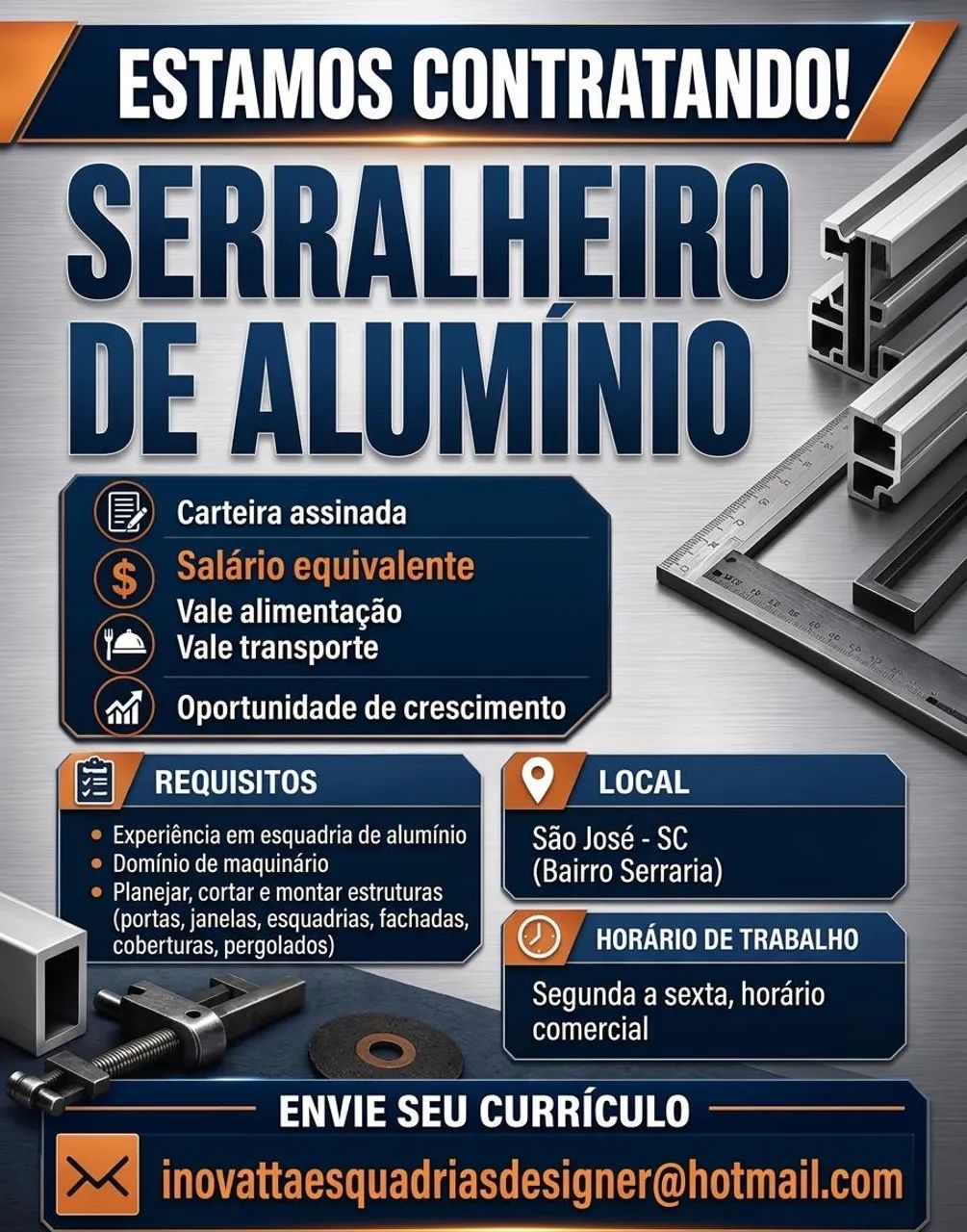 contratando serralheiro de alumínio  - Foto 2