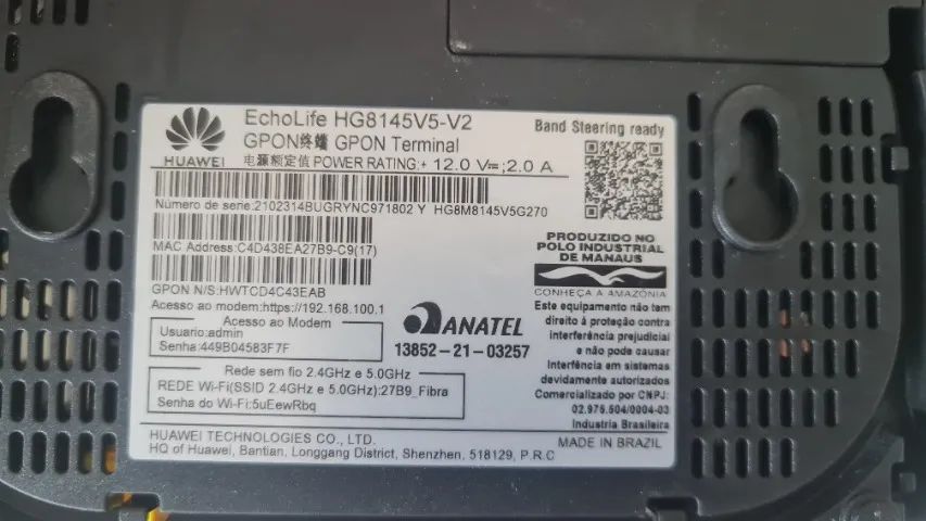 Huawei EG8145V5 Modem Roteador com wifi - Foto 2