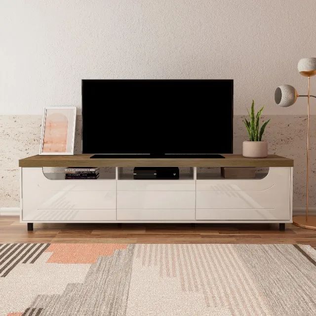 Rack para TV 86 Polegadas | 2 Metros | Tampo 50mm | Entrega Rápida - Foto 2