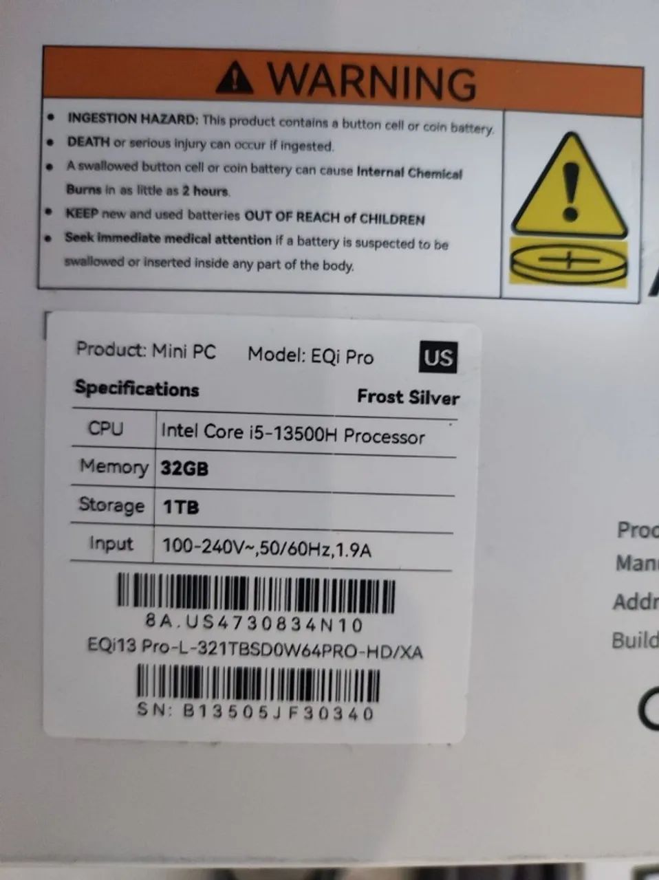 Super Computador - Mini PC Beelink - Intel Core-i5 13500H - 32GB RAM - 1TB SSD - Foto 6