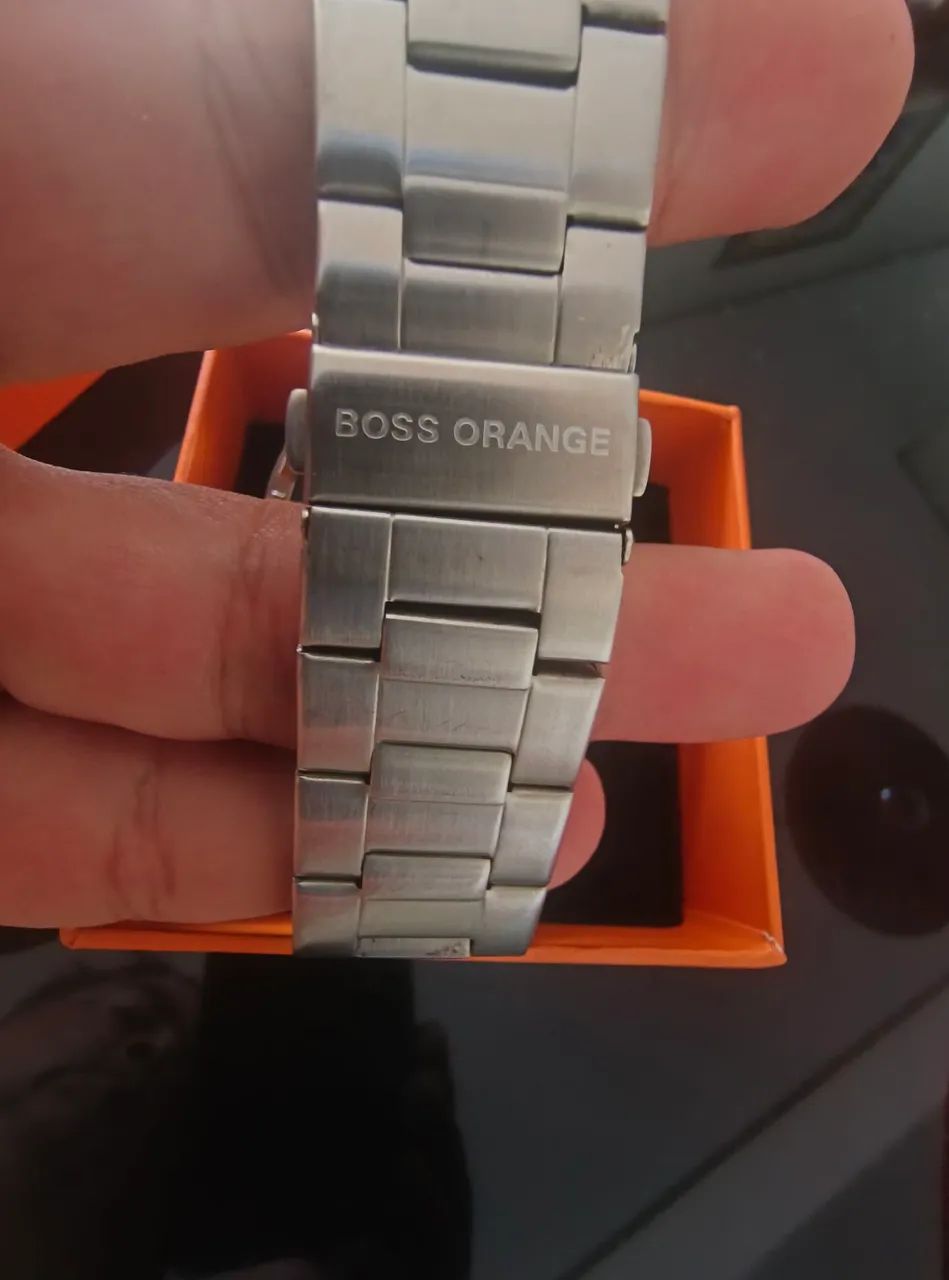 Relógio Hugo BOSS Orange masculino pulseira aço 46mm - Foto 2