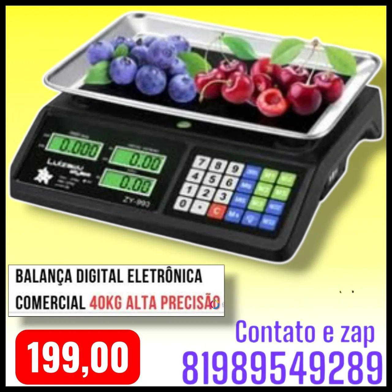 Balança Digital Alta Precisão 40kg