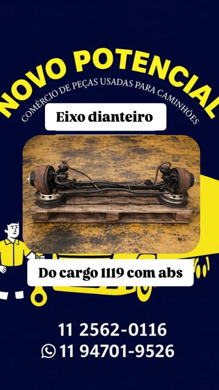 EIXO DIANTEIRO COM ABS 1119