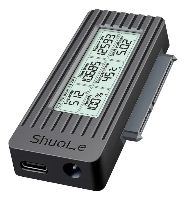 Transforme seu SSD ou HD em Disco Externo - Case Hd/ssd Sata Externo Com Display Digital443790333932349445