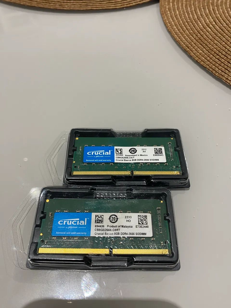 Kit Memória RAM 16GB (2x8GB) Crucial DDR4 2666MHz SODIMM - Memória