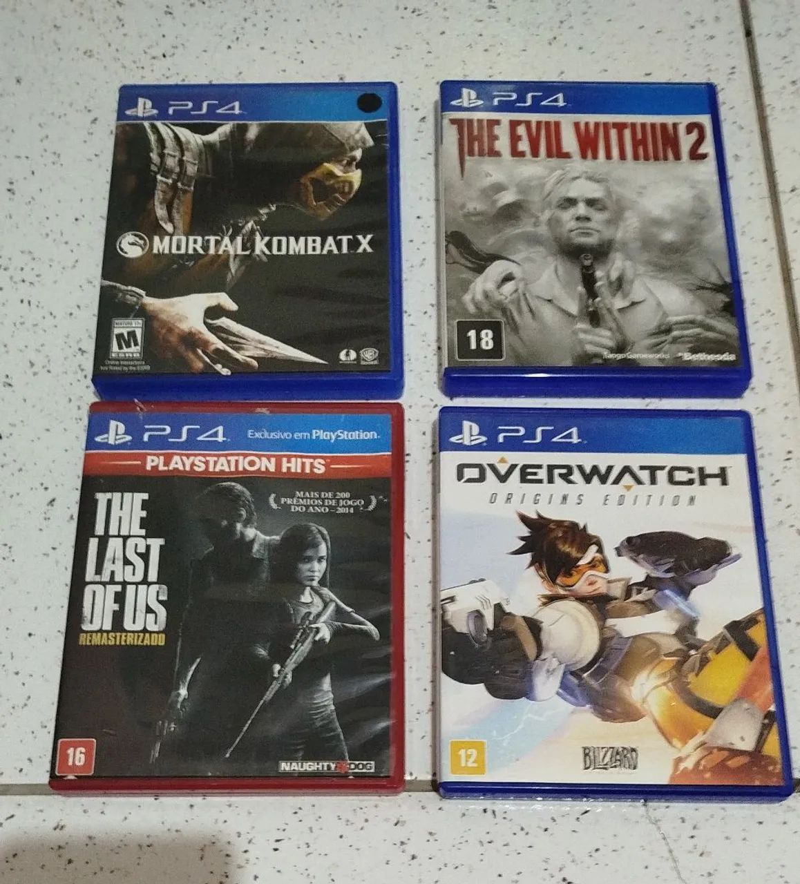 Lote 4 jogos ps4 