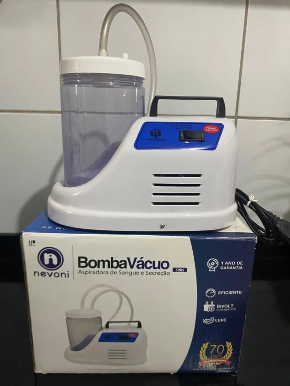 Aspirador de saliva e secreção 