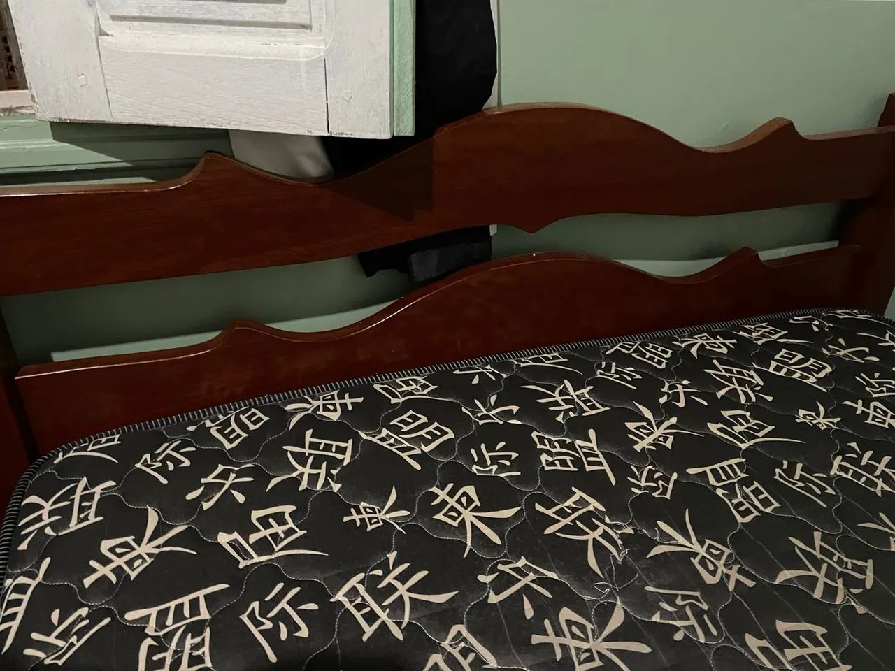 Cama de madeira + colchão  - Foto 4