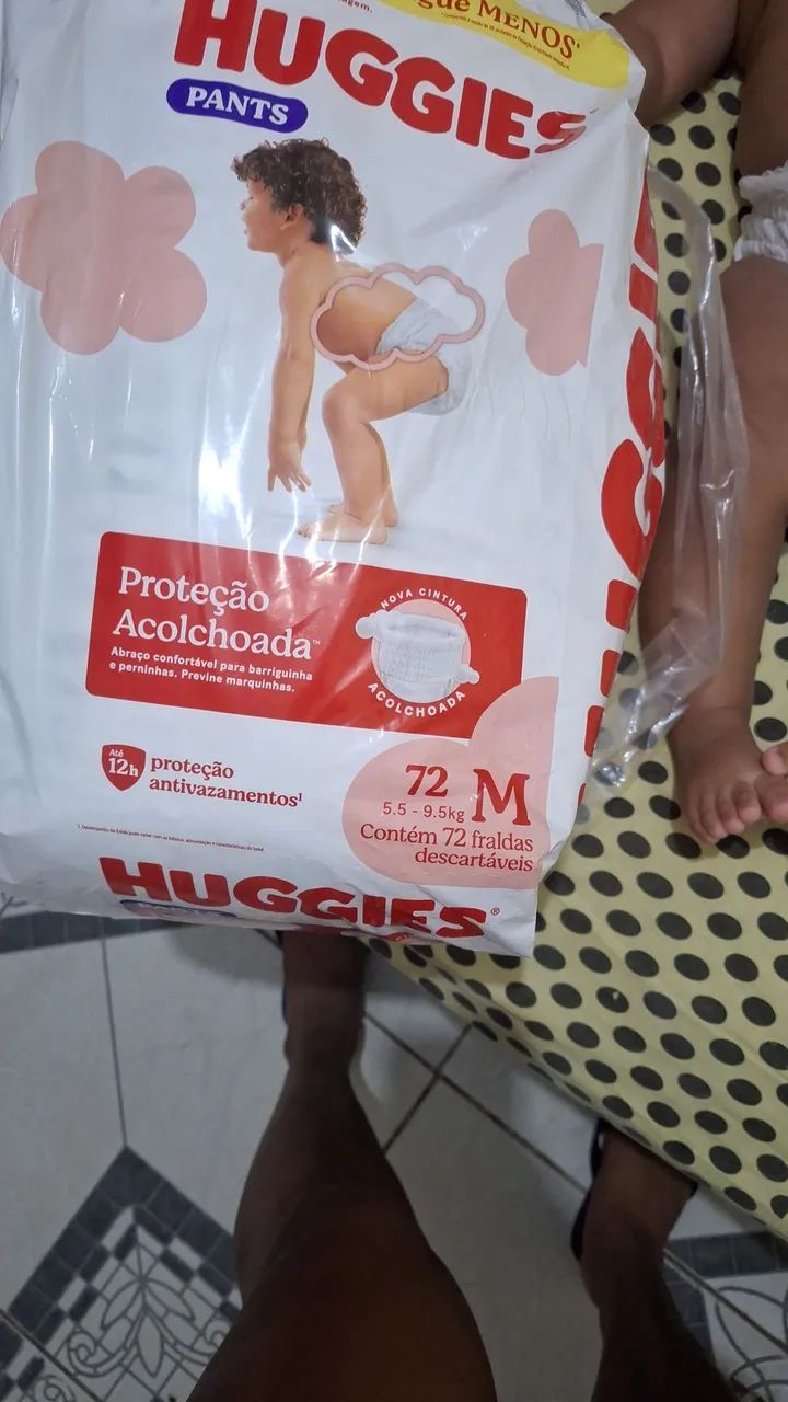Fralda tamanho m