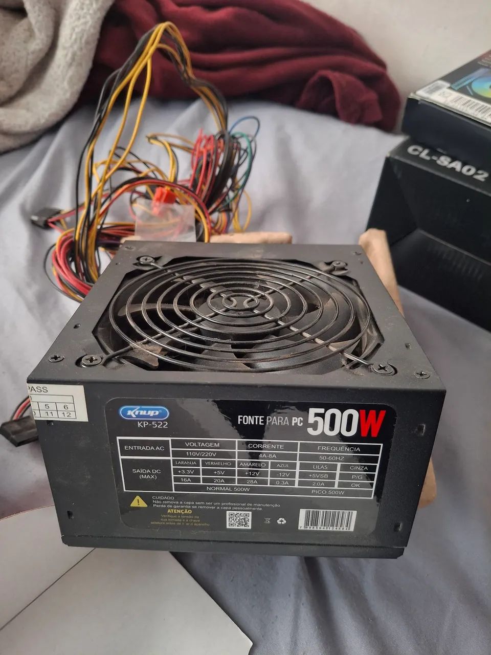 FONTE ATX KNUP KP-522 - 500W