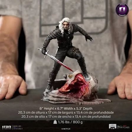 Geralt de Rivia iron studios 1/10 - Foto 3