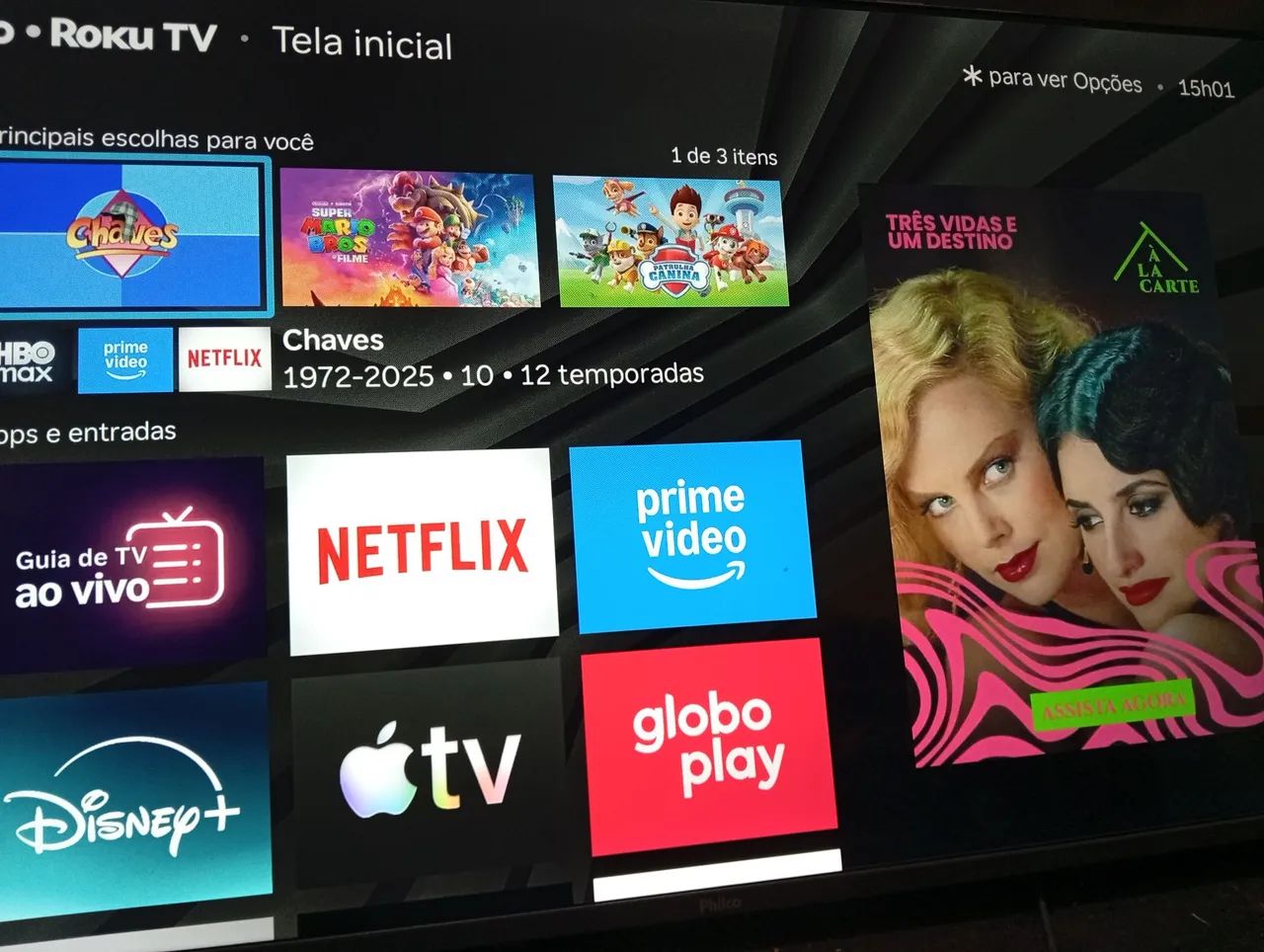 Vendo TV Philco 50 Roku 4k - Foto 4