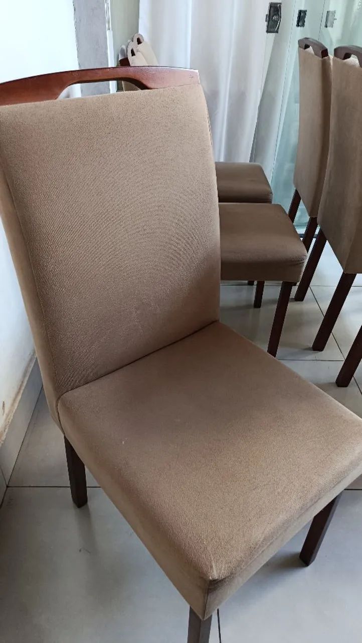 Jogo de cadeiras e pé de mesa. - Foto 4