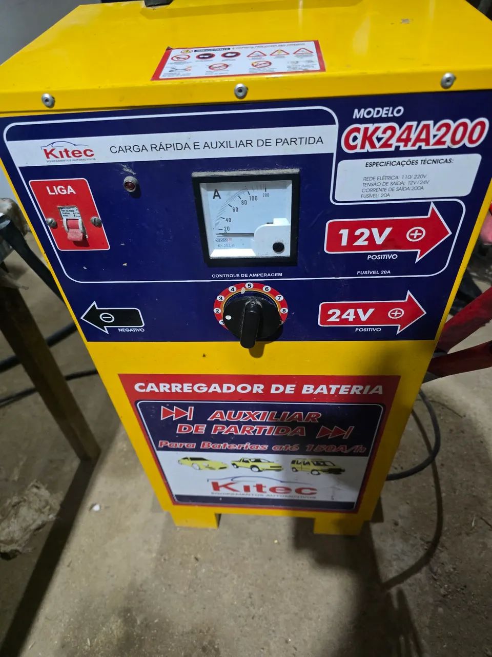 CARREGADOR DE BATERIA 150A/H - Foto 4
