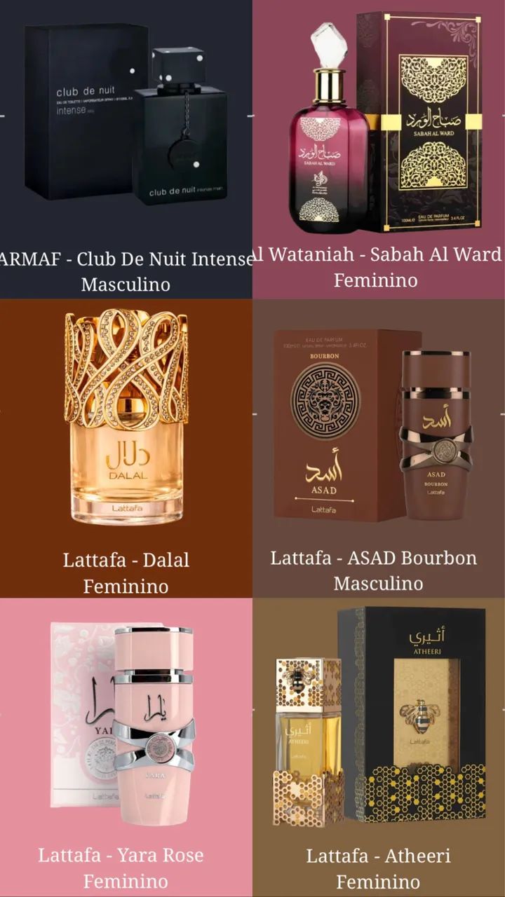 Perfumes originais árabes lacrados 
