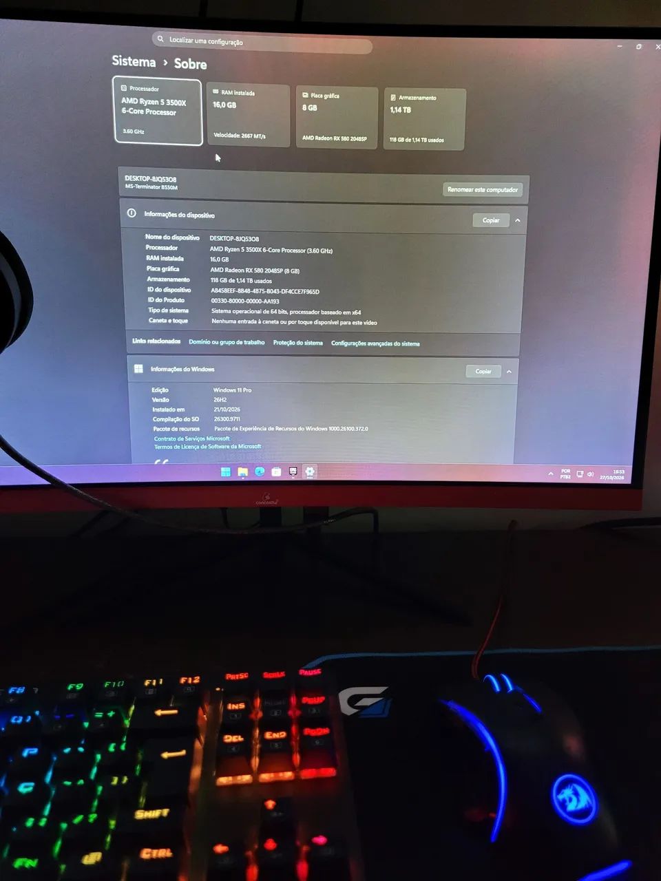 PC Gamer Ryzen 5 Completo - Foto 3
