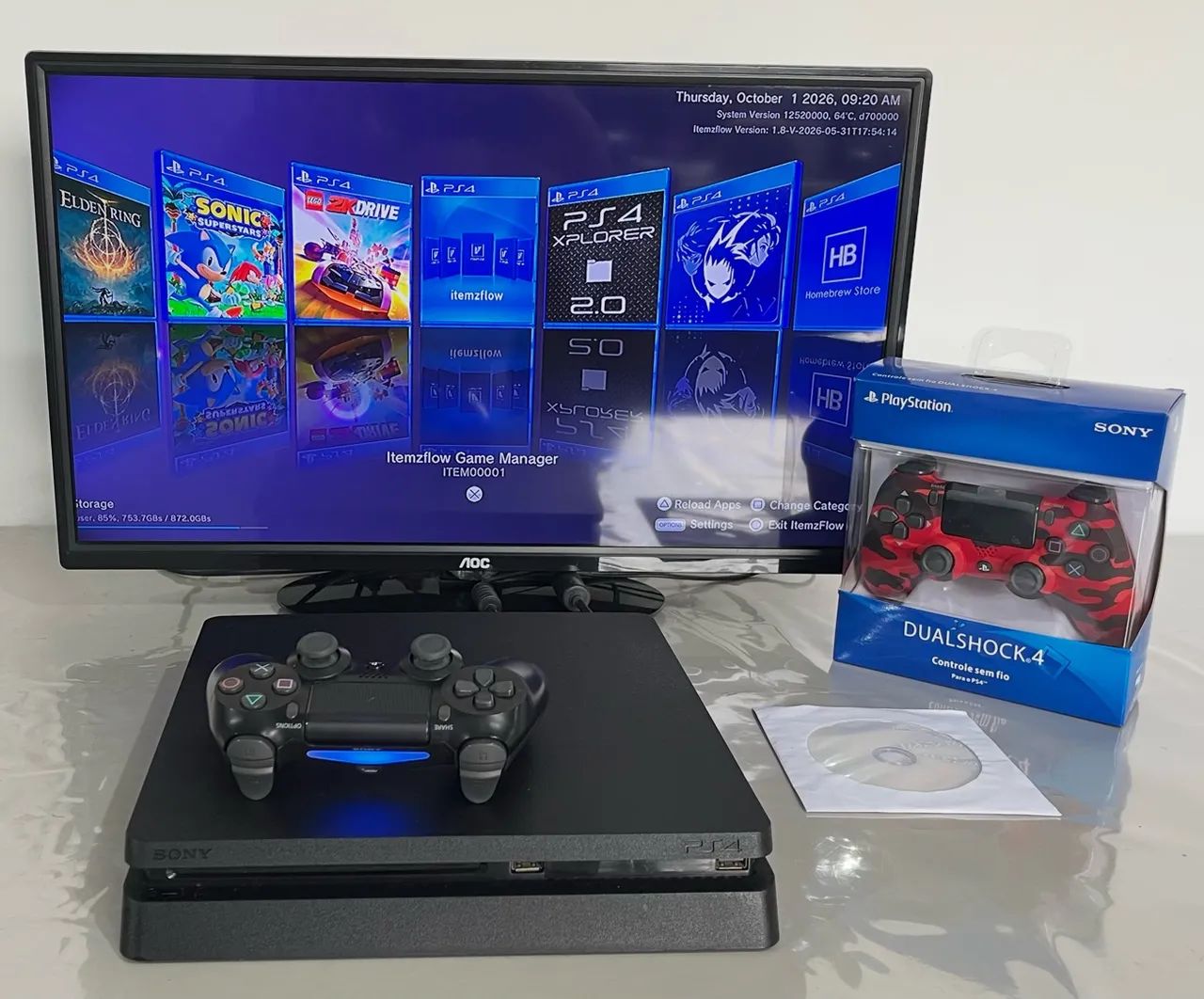 Ps4 Slim Desbloqueado 1 Terabyte  - Foto 2