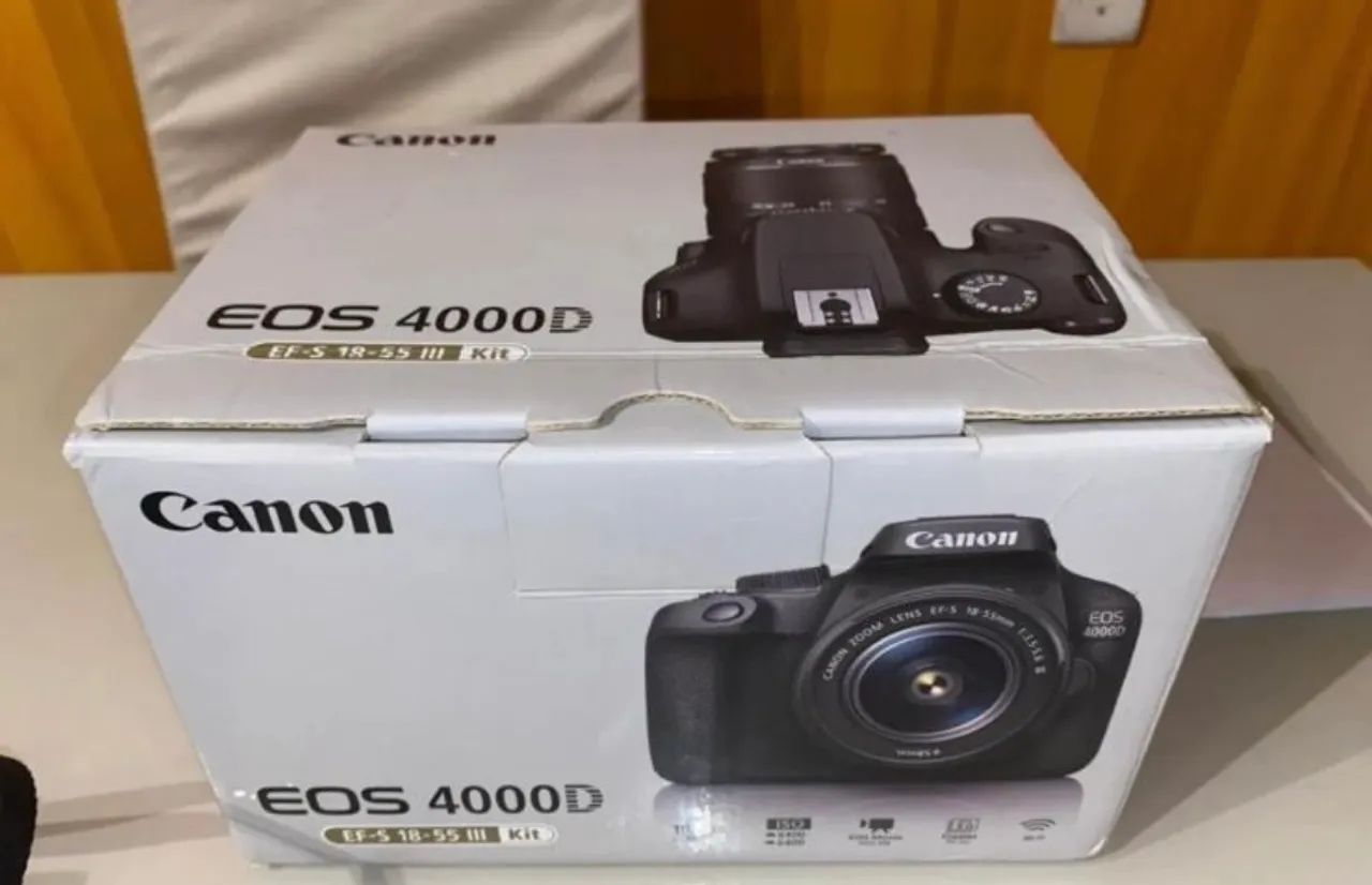 Câmera profissional T6 CÂNON Caixa completa + lente 18-55mm garantia pouquíssimo usado  - Foto 6