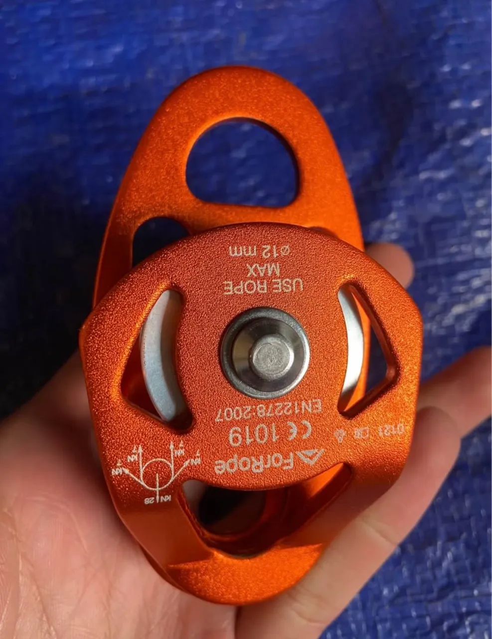 Polia Dupla Oscilante Aluminio Compact 28kn Ce En - For Rope - Foto 4