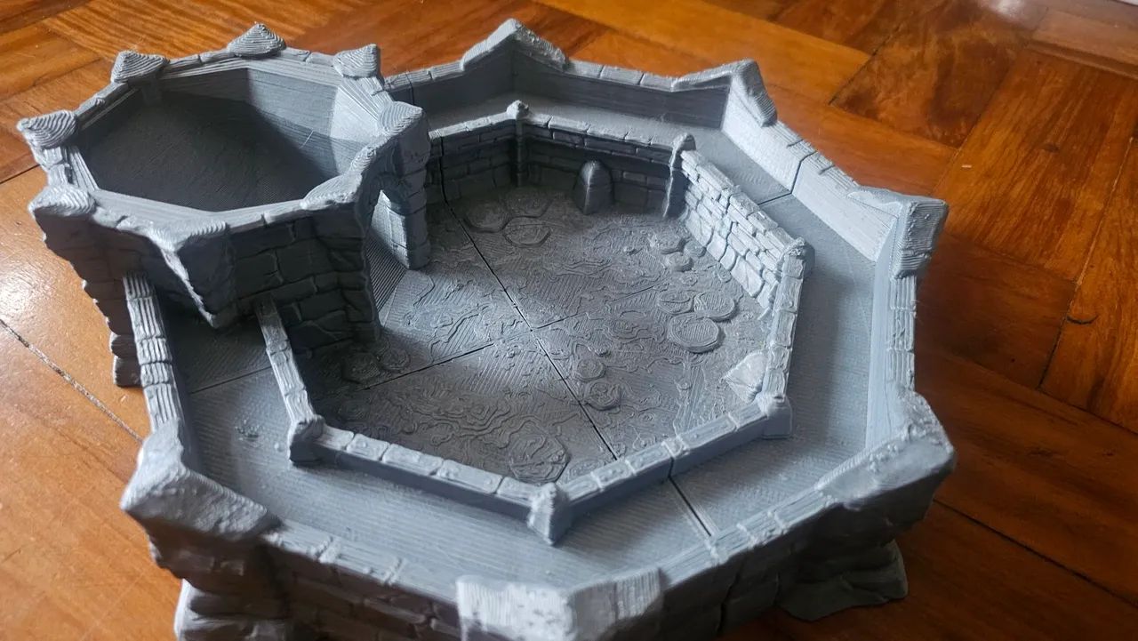 Bandeja / rolador de dados para RPG - Castelo medieval - Foto 2