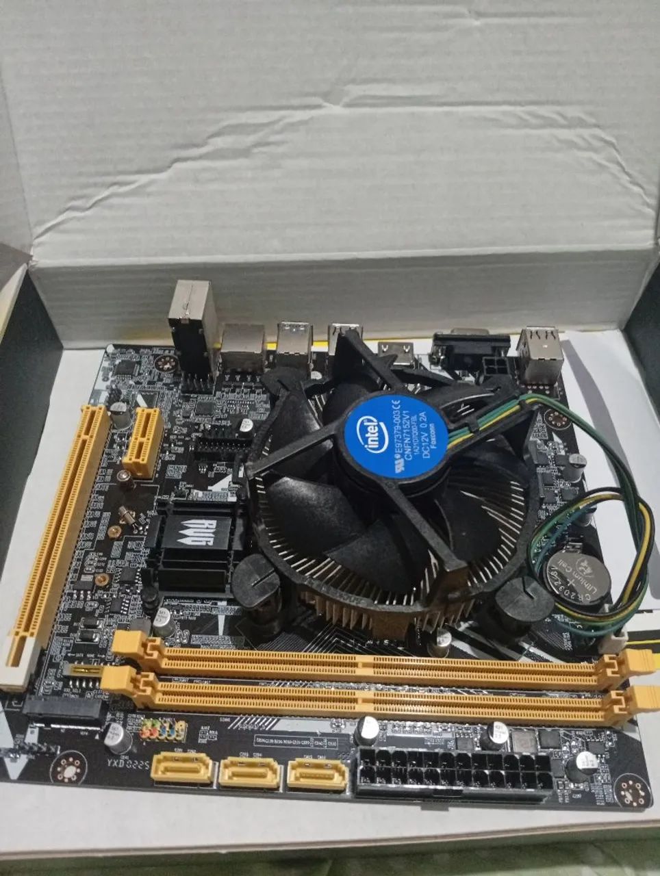 PLACA MÃE E PROCESSADOR R$500