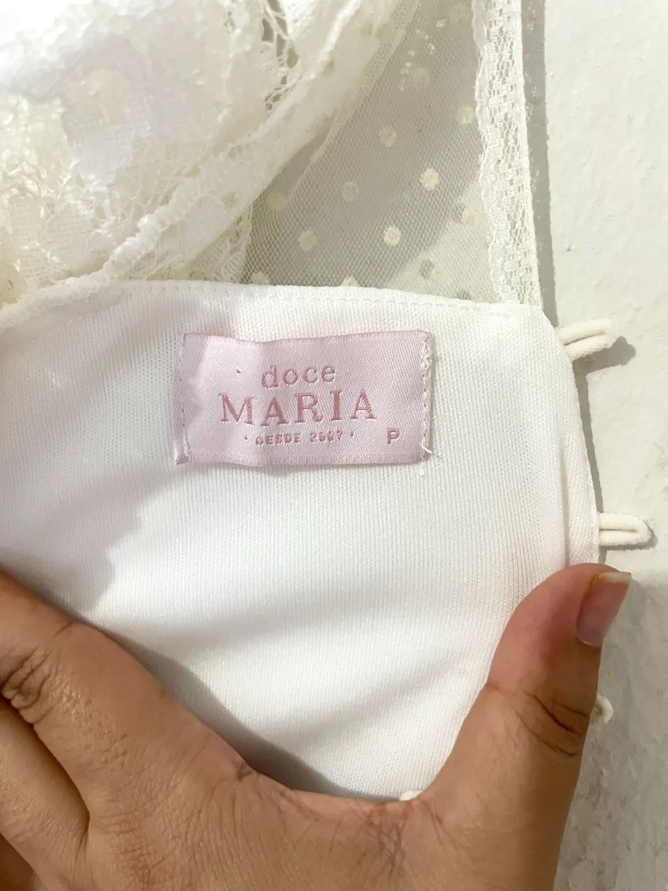 Vestido Branco de Renda - Usado 1 vez - Foto 3