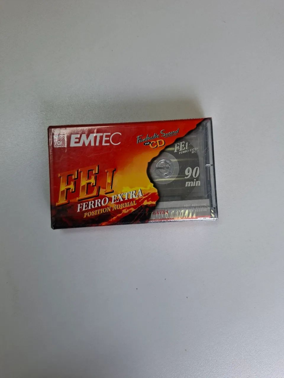 Fita cassete de áudio 90min nova