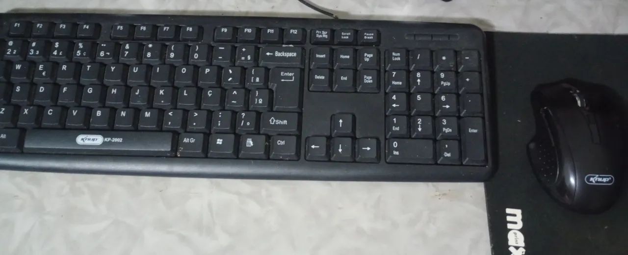 Teclado e mouse sem fio 