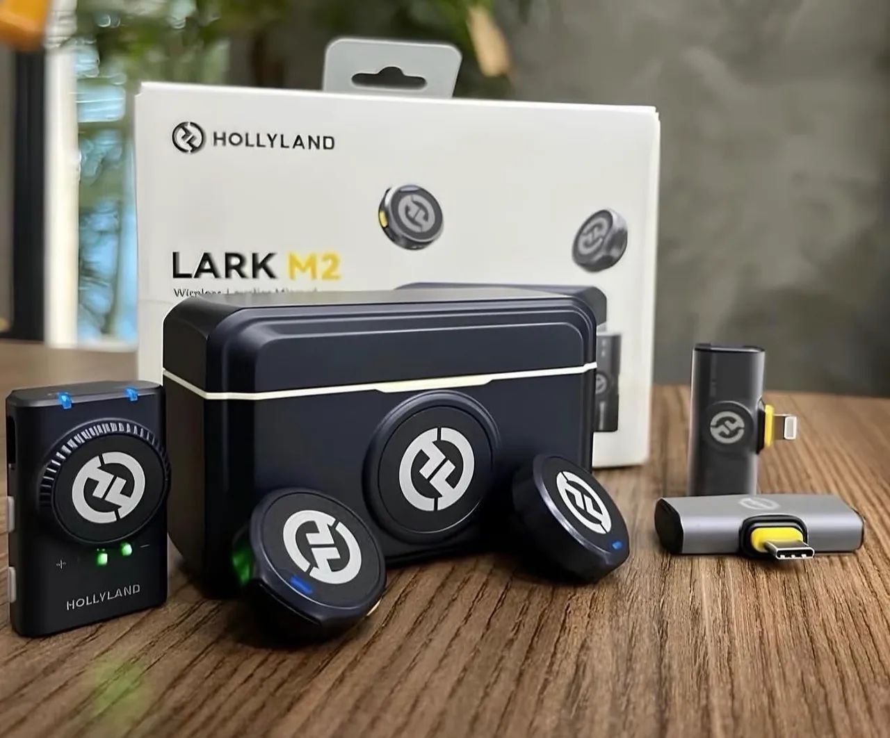 Microfone Hollyland Lark M2 combo - Microfones e Gravadores
