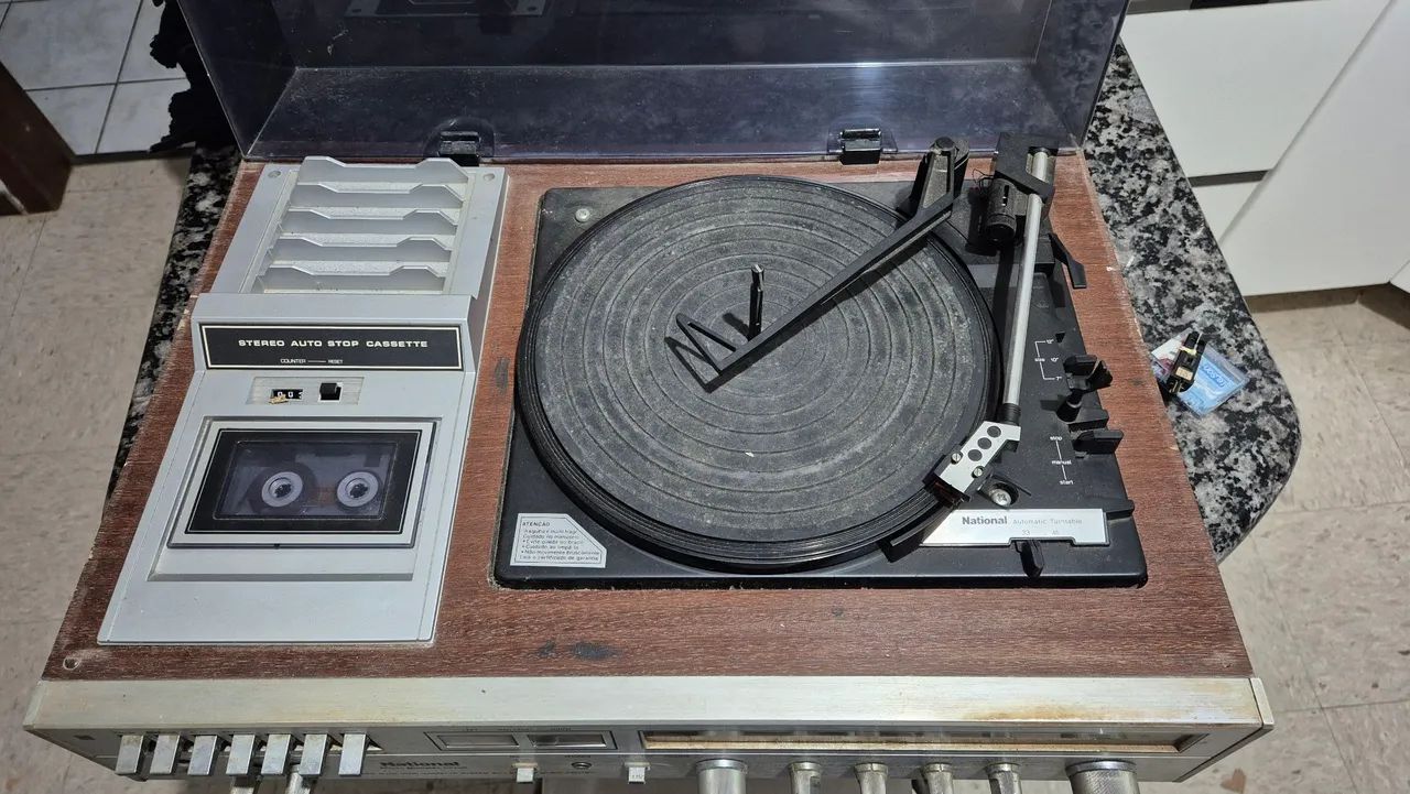 Rádio toca discos 3 em 1 National - Foto 4