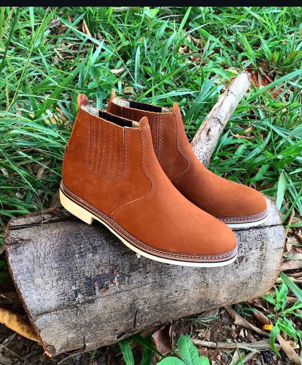 Botas de couro legítimo, costurada  - Foto 3