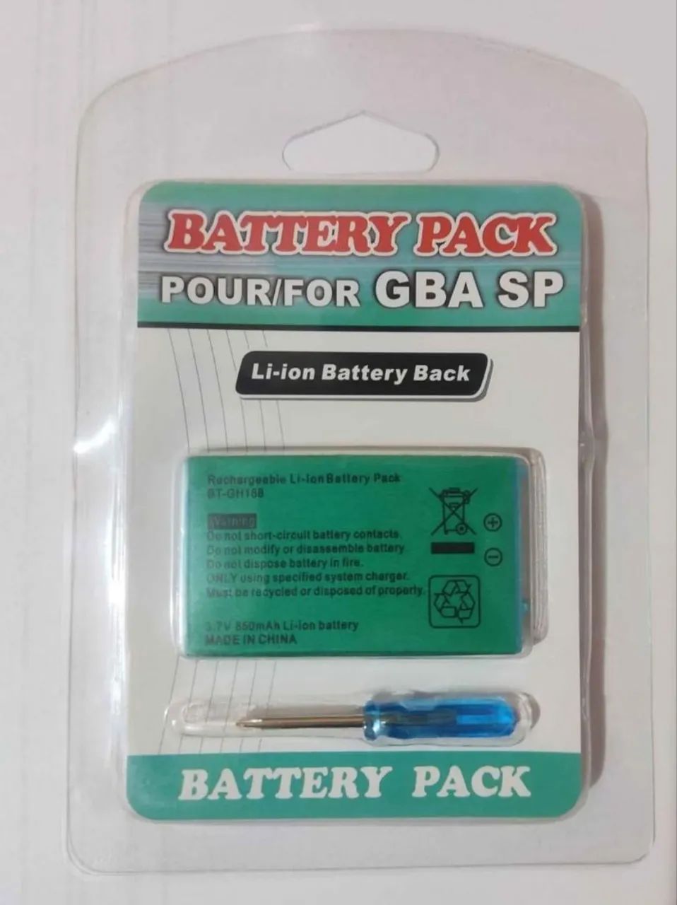 Bateria Nintendo gameboy advance gba