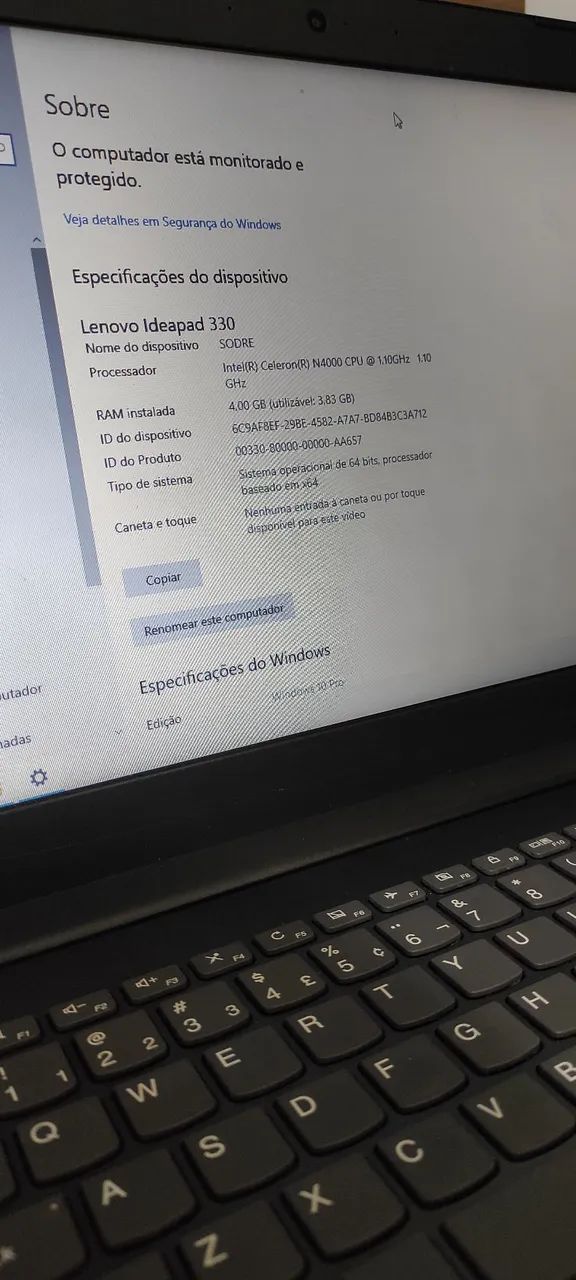 Notebook LENOVO IDEAPAD 330 OPORTUNIDADE DE NEGÓCIO - Foto 3
