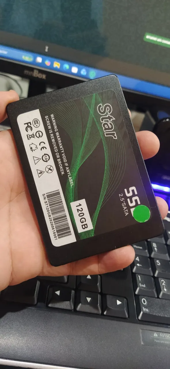 NVMe MICRON 2200S 256gb SSD M.2 2280 Gen3 x4 - Armazenamento