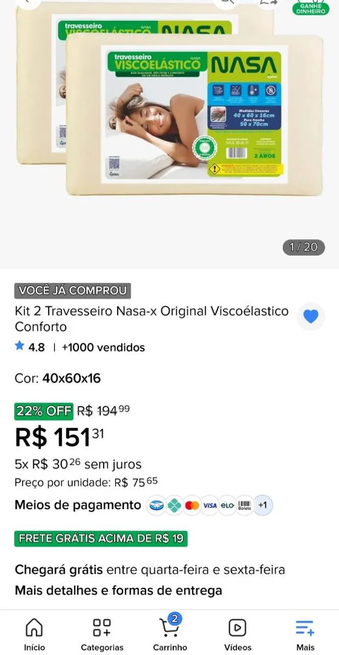 Travesseiro - Foto 2