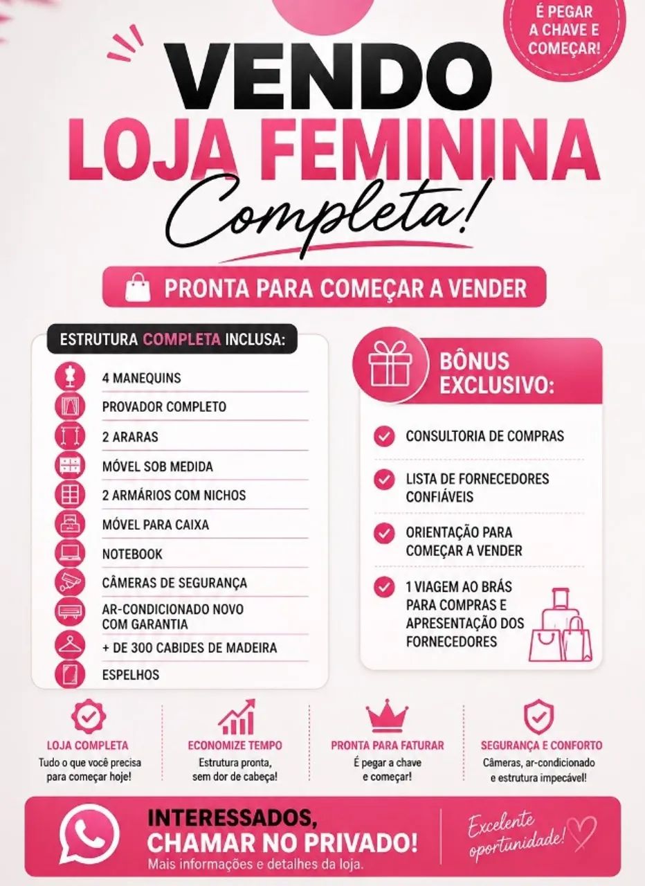 VENDO LOJA FEMININA COMPLETA - Foto 2