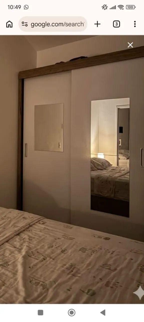 Guarda roupa duas portas com espelho  - Foto 2
