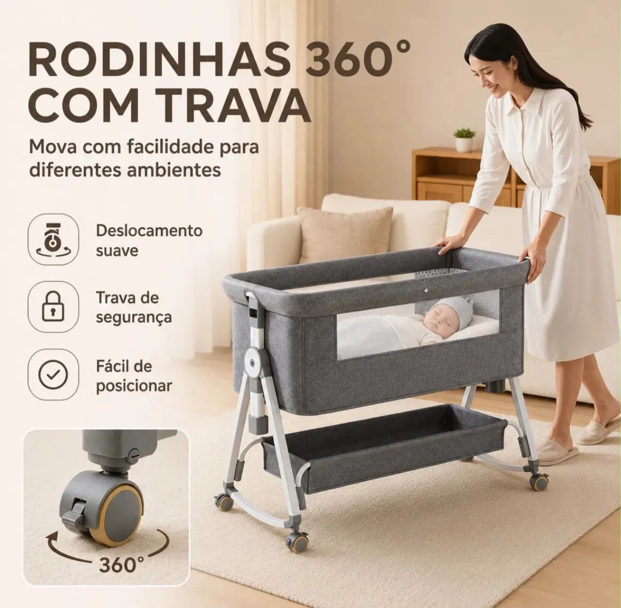Berço Moisés portátil  - Foto 3