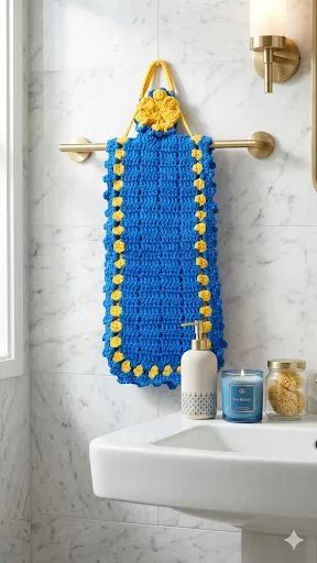 Porta papel higiênico de croche 