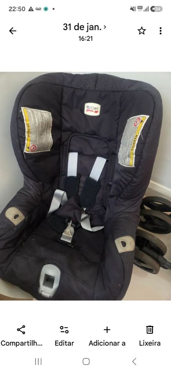 Cadeirinha infantil para carro Britax - Foto 2