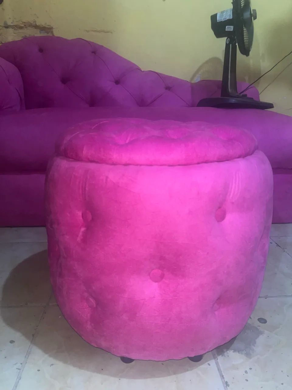 Puff redondo,Bau - Foto 5