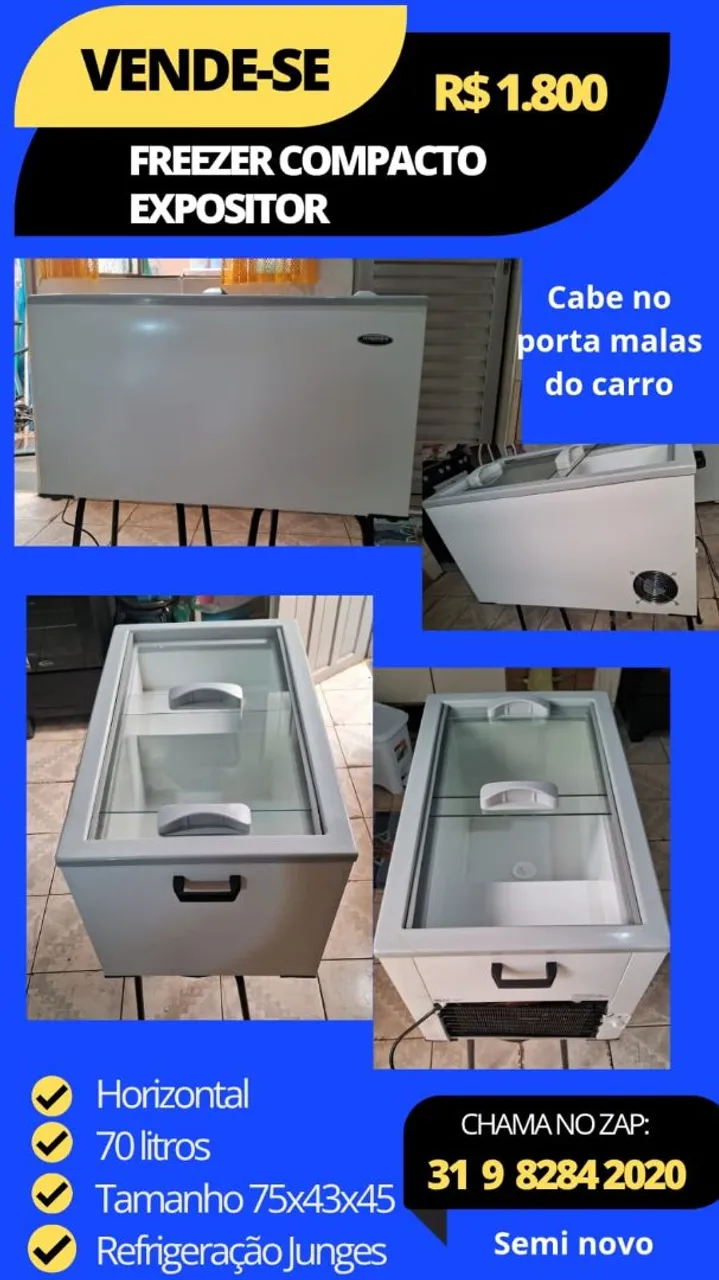 Freezer horizontal - Geladeiras e Freezers - Tirol (Barreiro