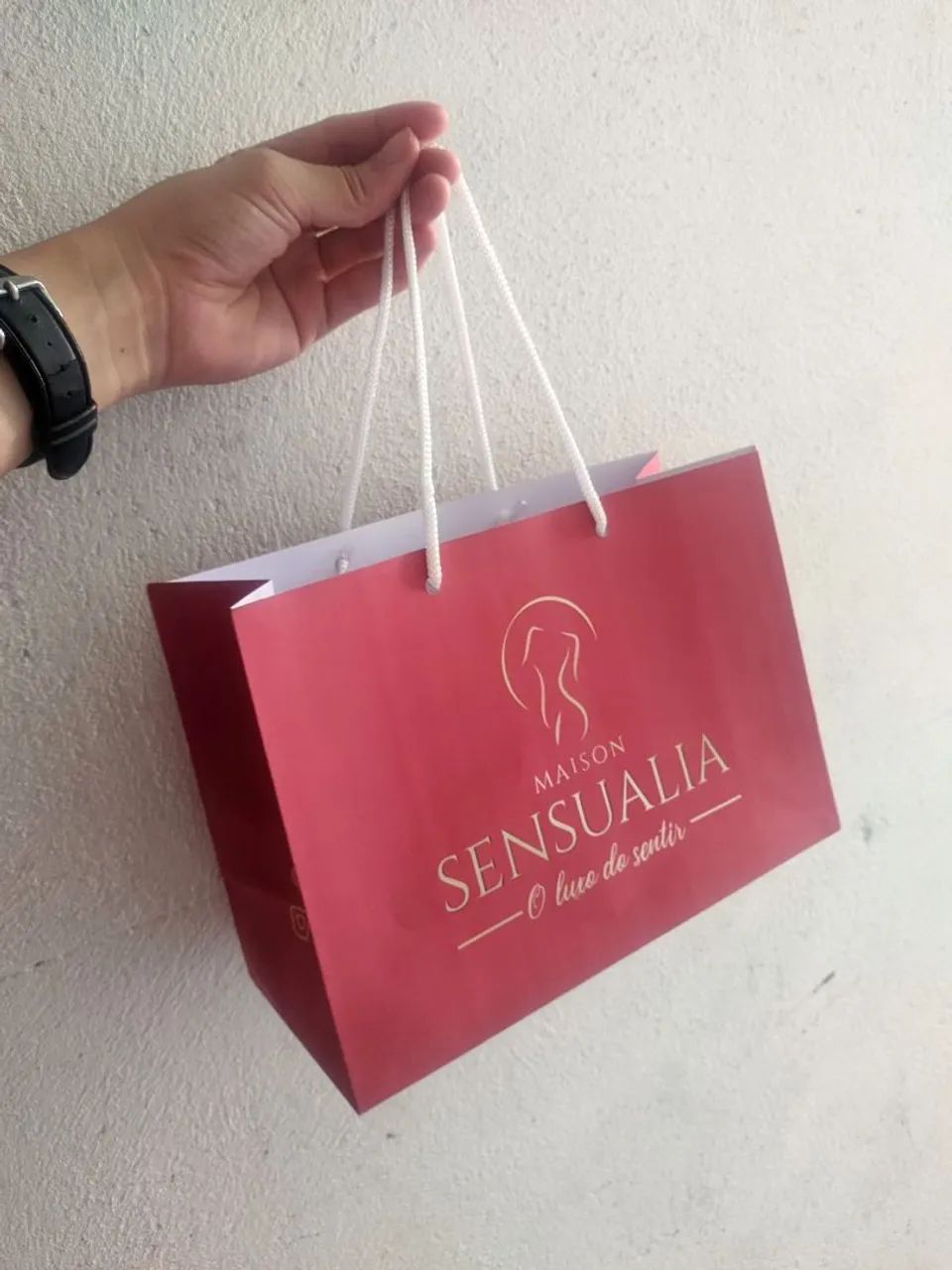 10 Sacolas personalizadas M 24x17x10  - Foto 2