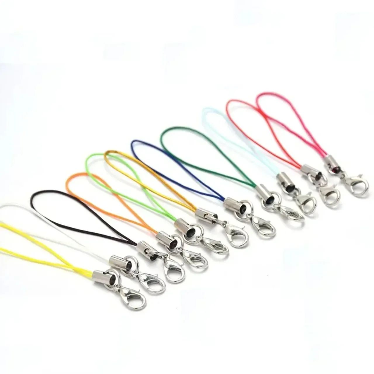 Kit DIY chaveiro cordão de nylon com fecho lagosta + plug anti poeira  - Foto 3