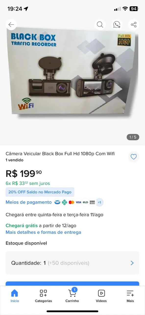 Câmera veicular  - Foto 2