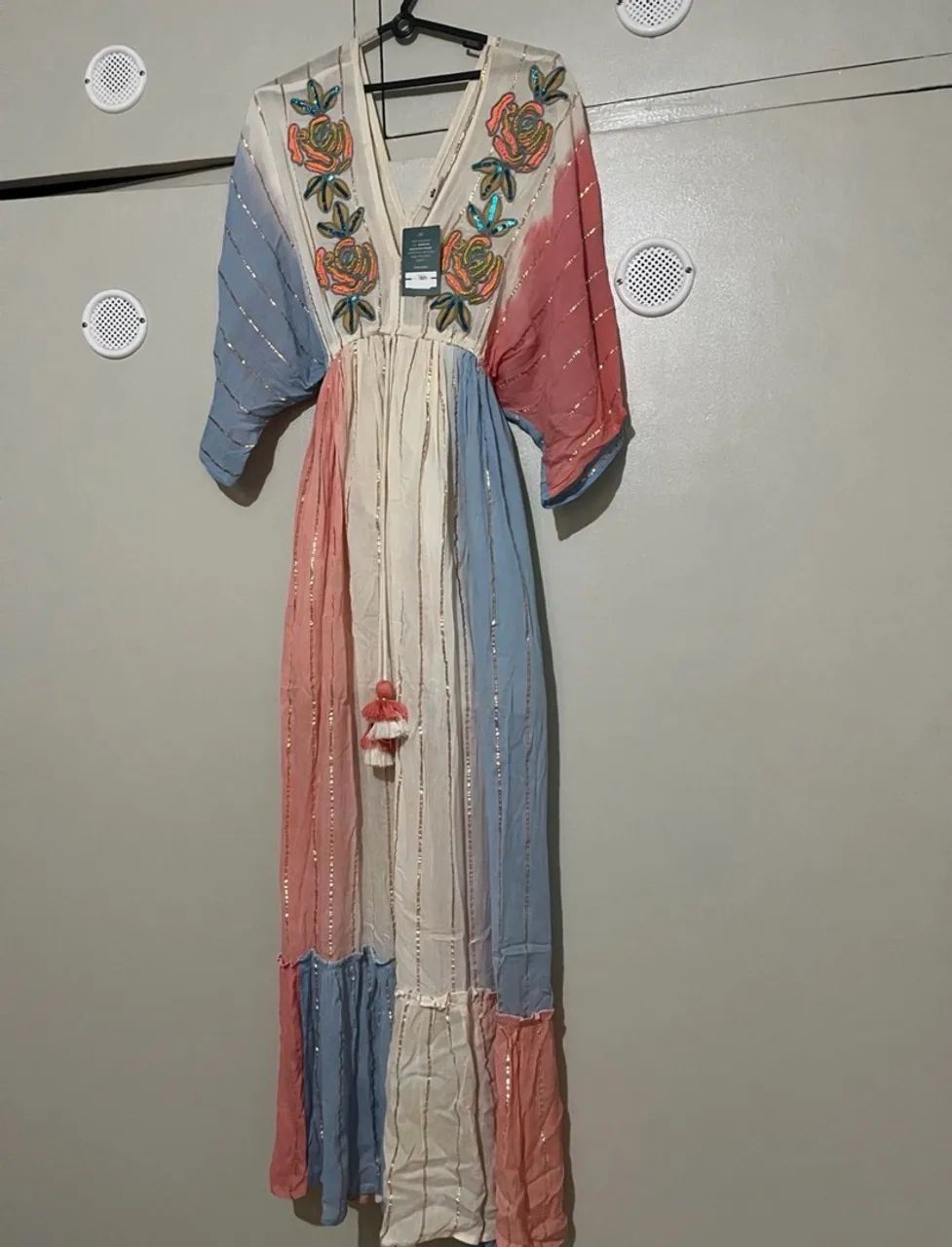 VESTIDO INDIANO COM FIOS DE LUTEX  - Foto 3