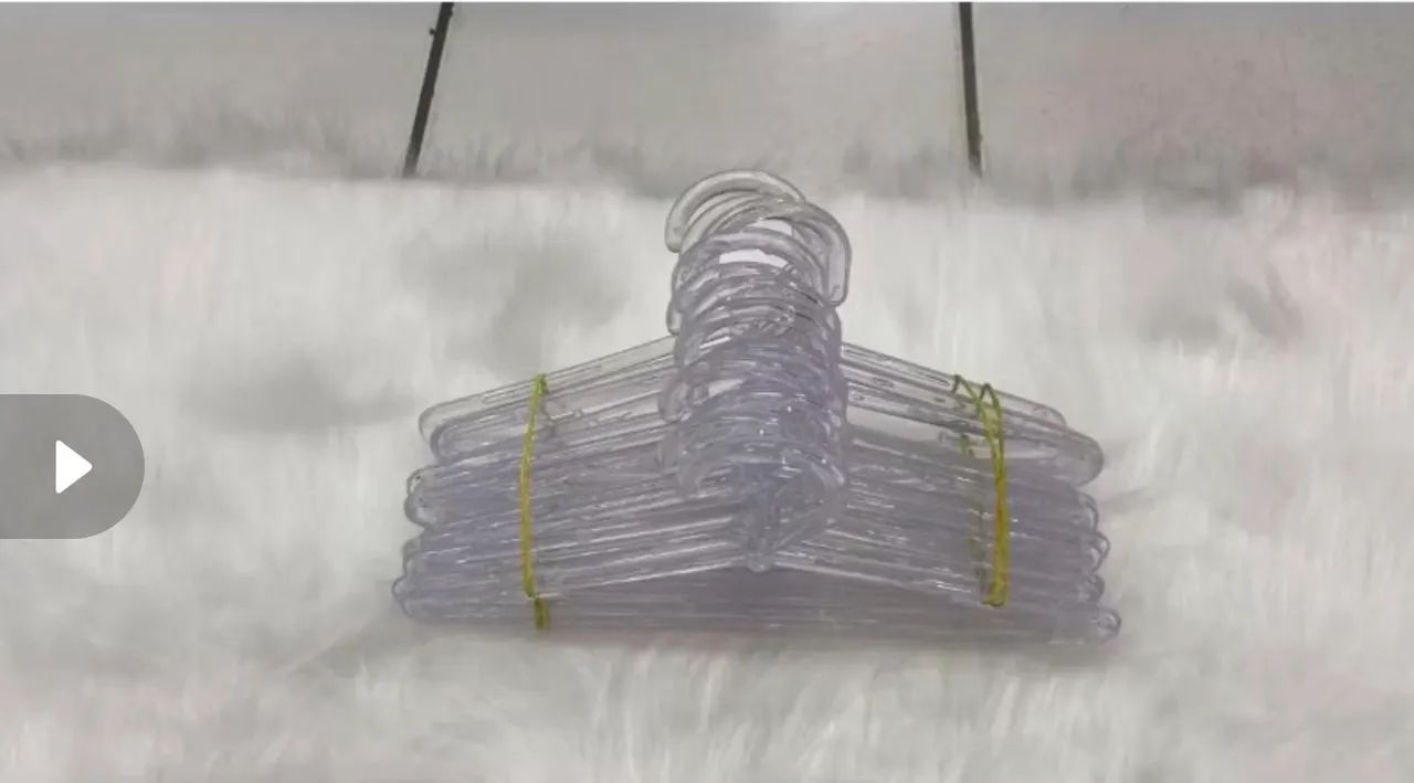 10 cabides acrílico infantil 